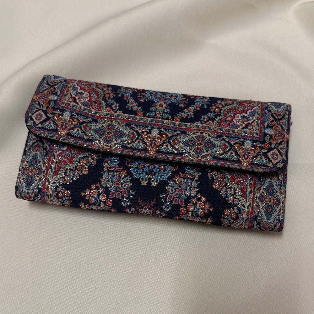 New Elegant blue & Multicolor Clutch from turkey #776